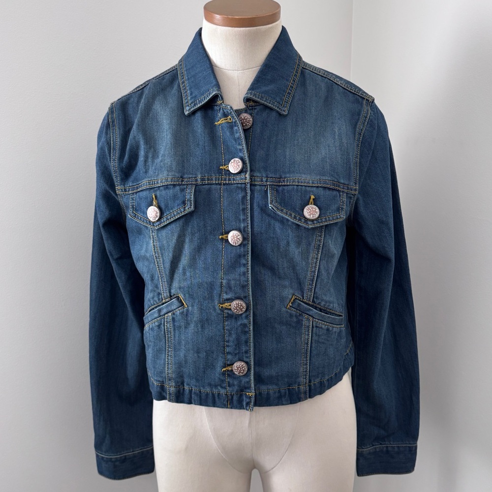 CAbi 5297 Medium Dakota Denim Jean Jacket ~ USA Western Rodeo Festival Concert